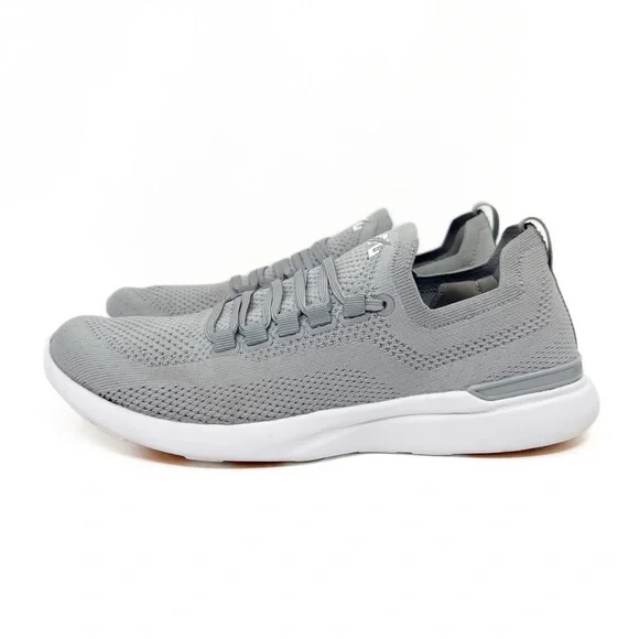 SOLD! APL Men’s TechLoom Breeze Running Shoes in Harbor Grey/White Shoes - Picture 3 of 11